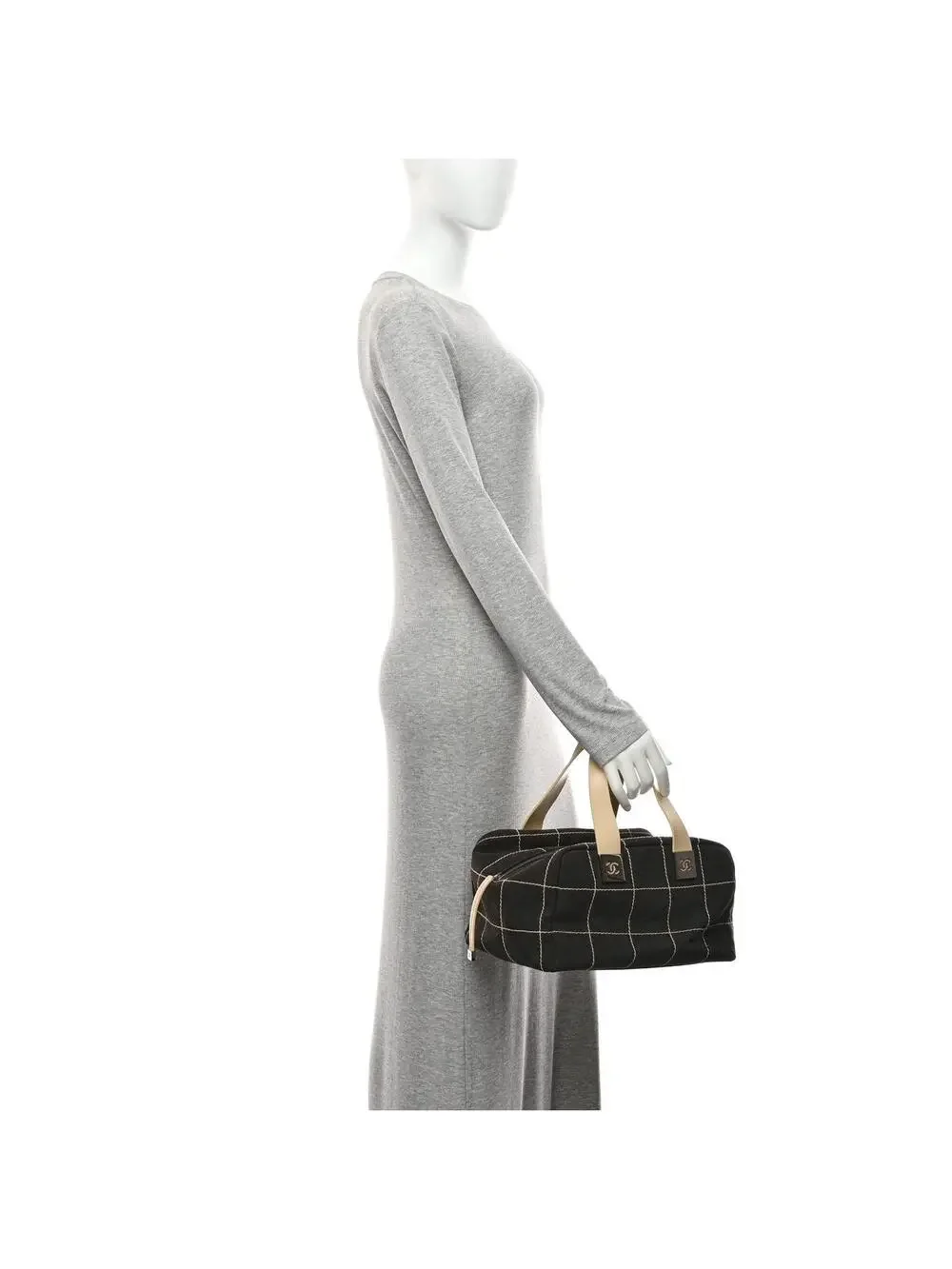 Chanel Canvas Square Stitched Cc Boston #328858C99B